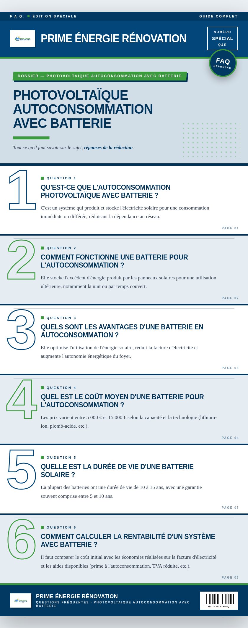Infographie : Photovoltaïque autoconsommation avec batterie