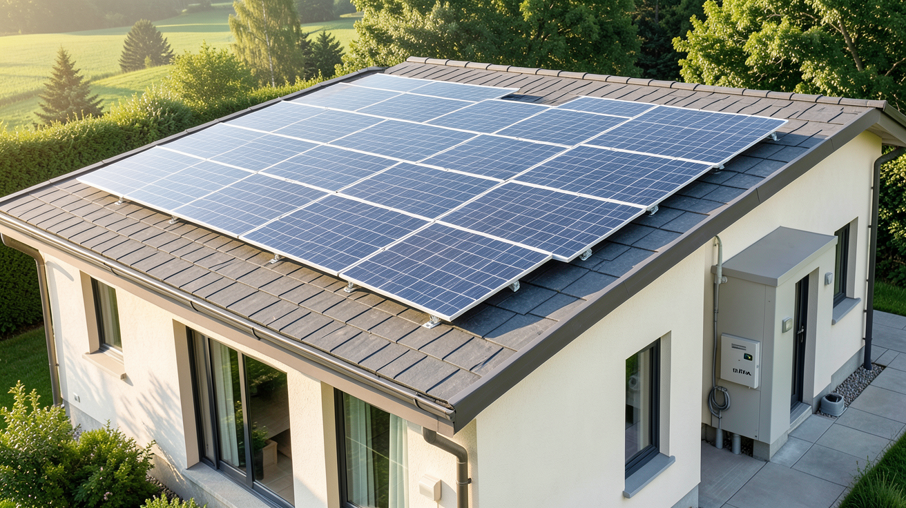photovoltaïque autoconsommation avec batterie : installation de 6 kWc et batterie 10 kWh sur une maison individuelle