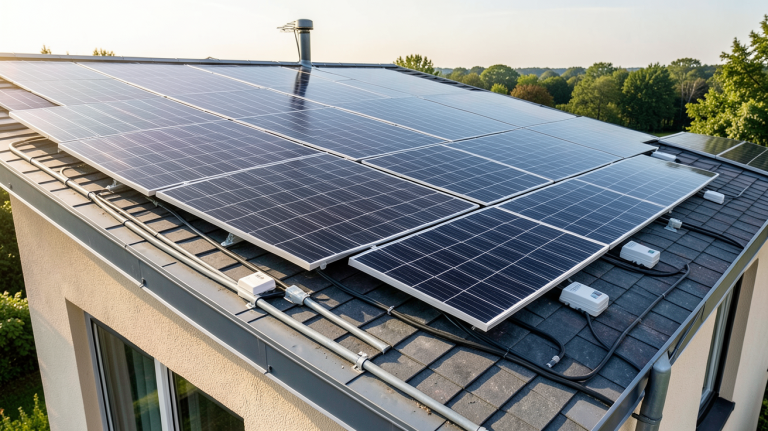 photovoltaique autoconsommation prix installation panneaux solaires sur toit de maison