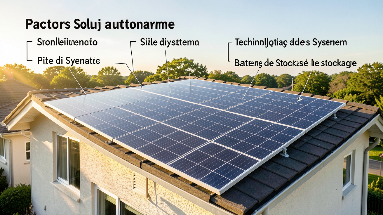 photovoltaique autonome prix facteurs influençant le coût d'installation