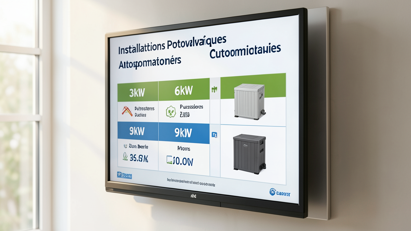 photovoltaique autonome prix gamme de prix par puissance avec et sans batterie
