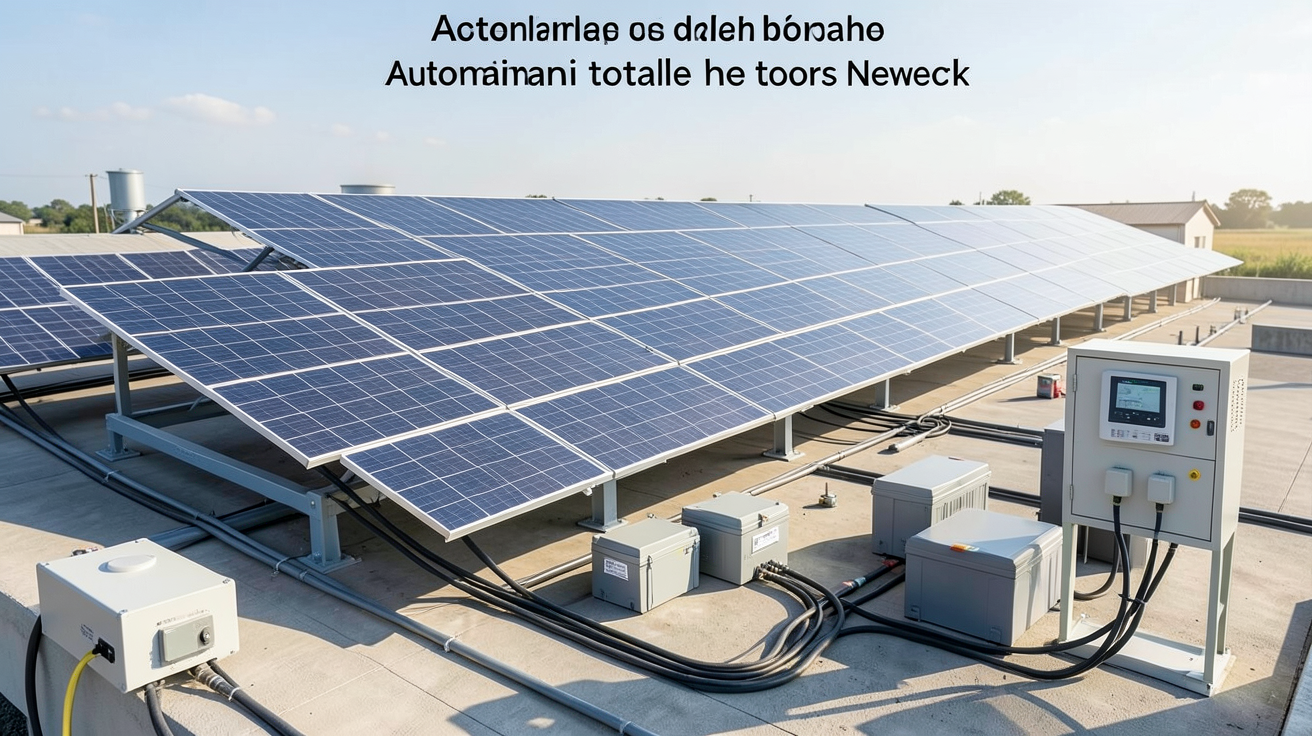 photovoltaique autonomie totale schéma typique d’installation hors réseau avec panneaux solaires, onduleur hybride et batteries de stockage