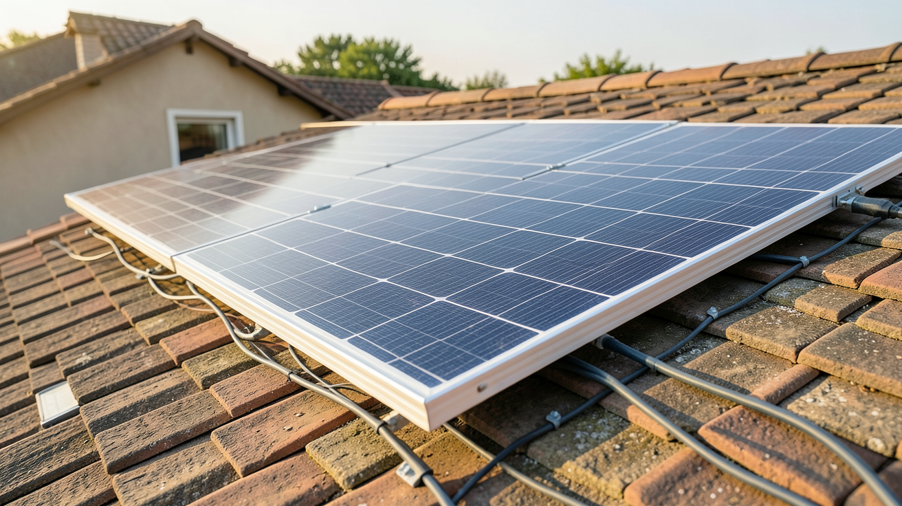 photovoltaïque Leroy Merlin panneau solaire montrant le fonctionnement des cellules photovoltaïques
