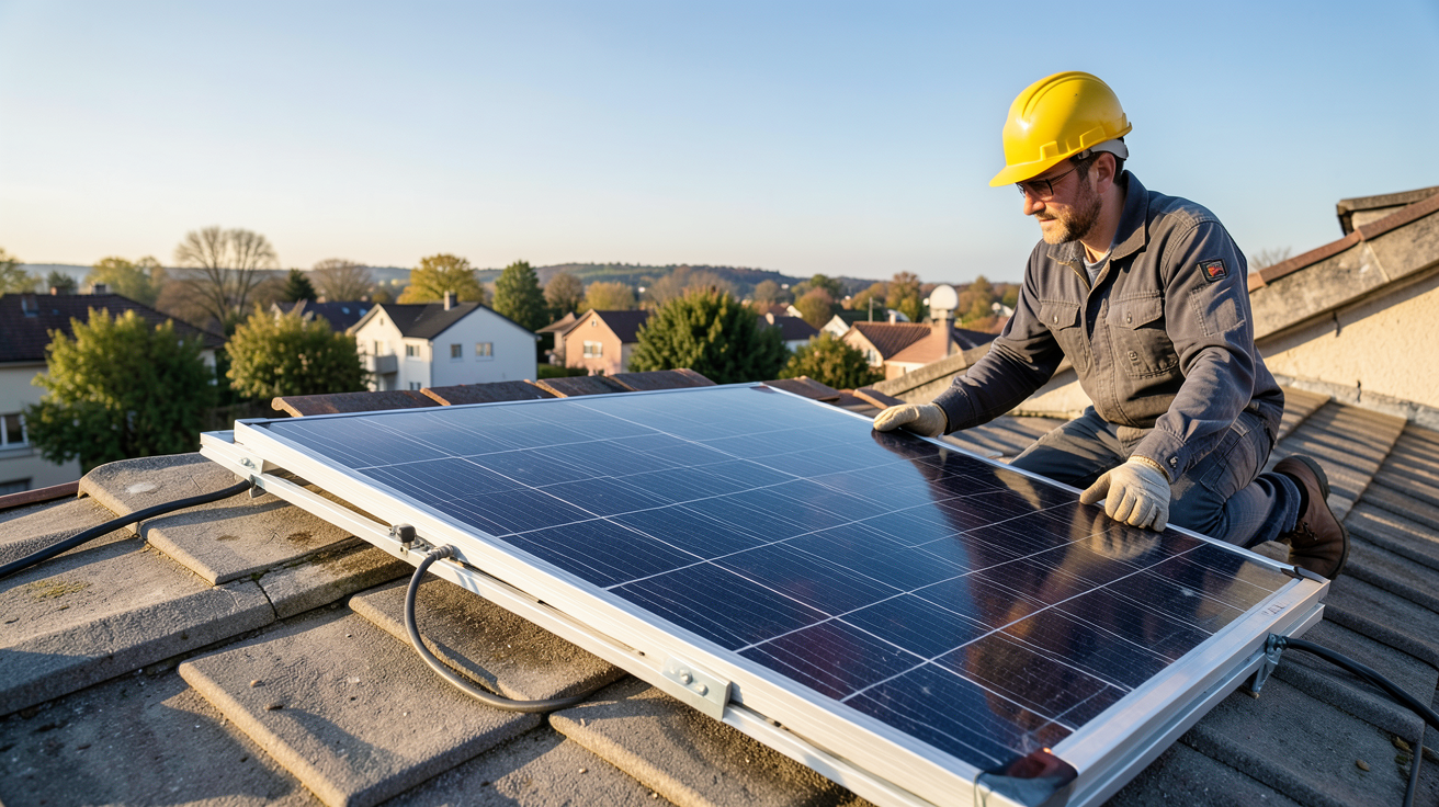 photovoltaique occasion vérification état panneau solaire technicien inspection