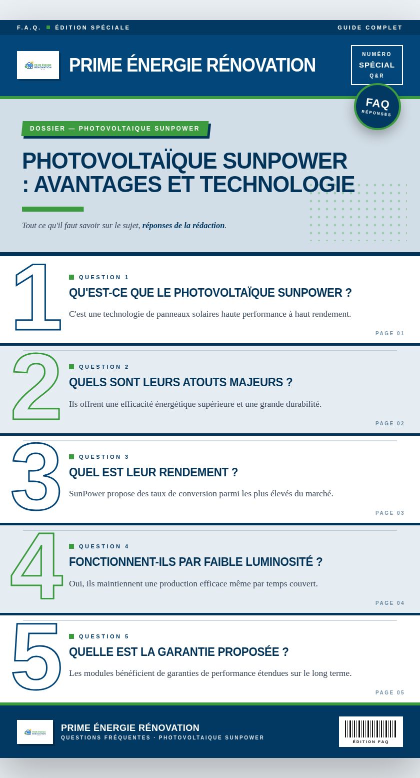 Infographie : Photovoltaïque SunPower : avantages et technologie