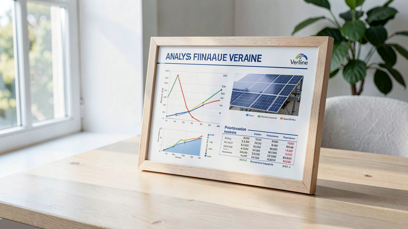 photovoltaique verlaine tableau d'analyse financière et graphiques de rentabilité pour une installation solaire