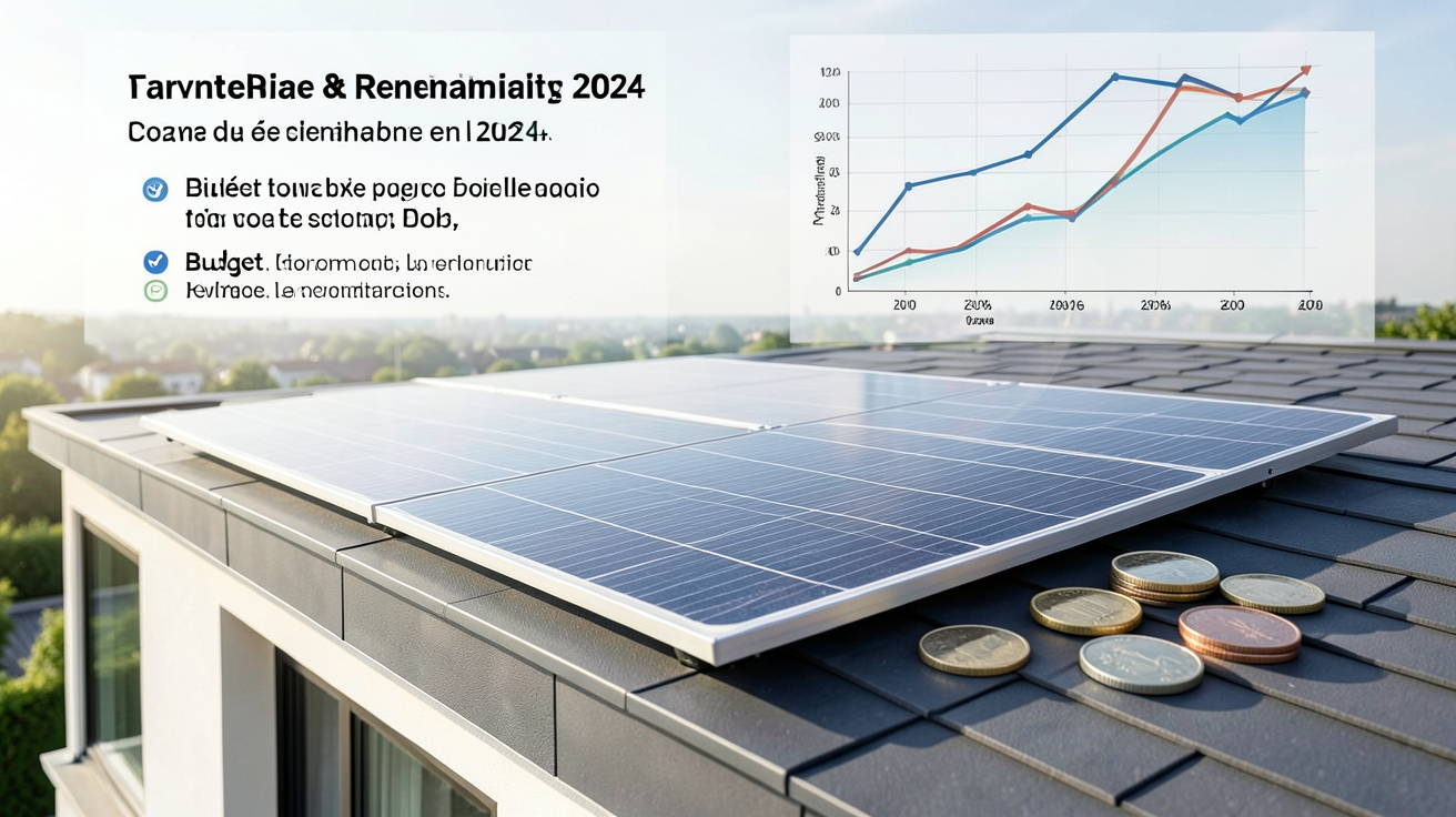plaque photovoltaïque prix 2024 budget rentabilité