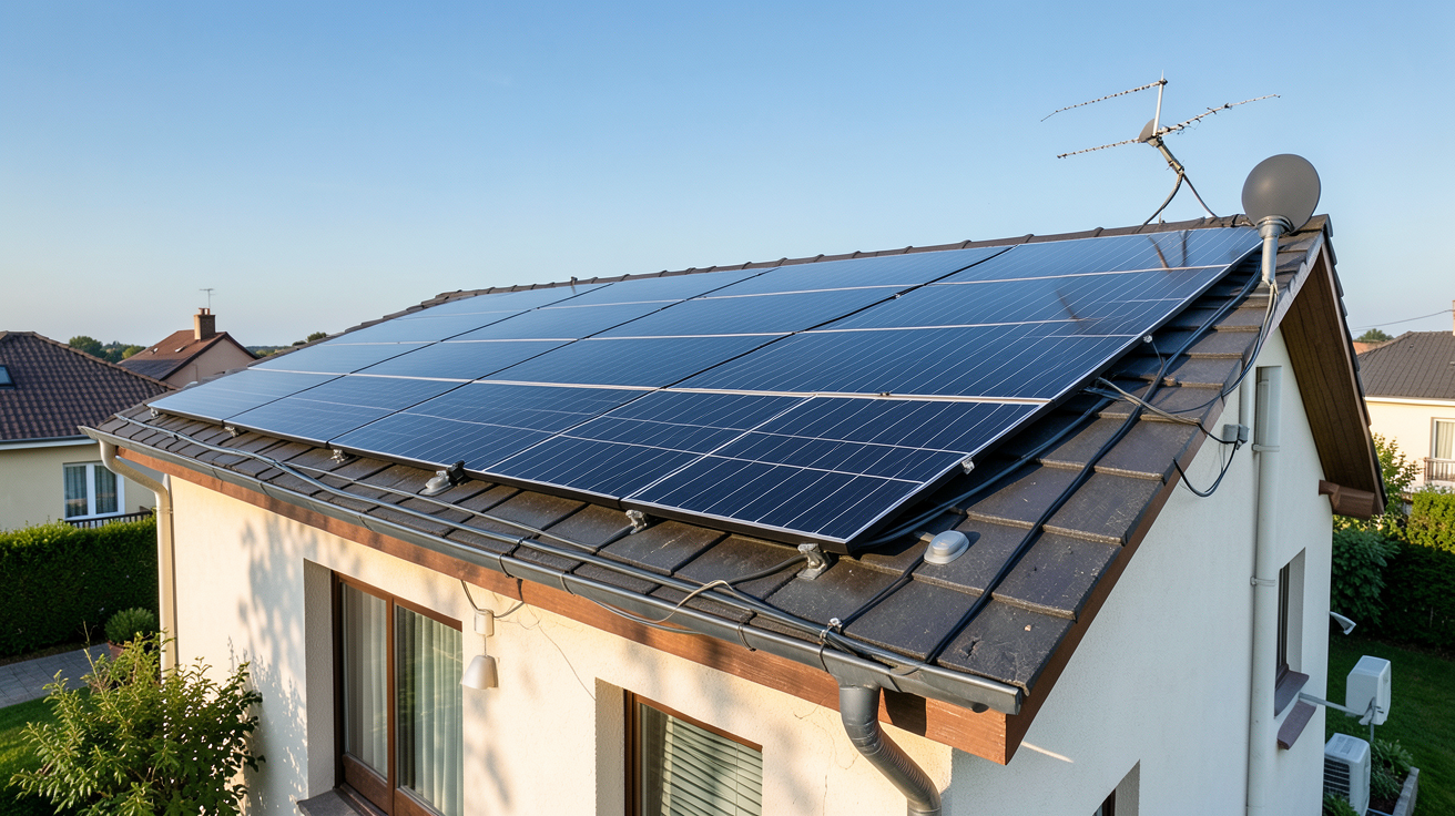 plaque photovoltaïque prix retour sur investissement d'une installation solaire sur une maison individuelle