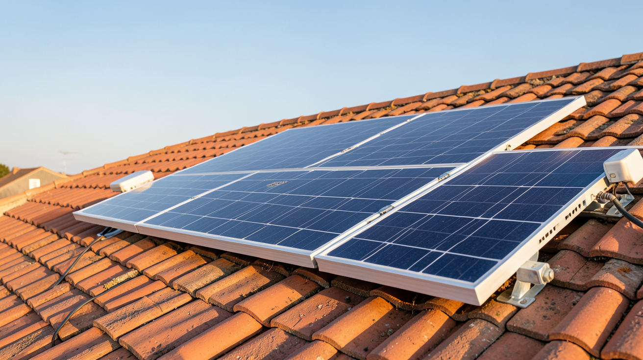 plug and play solaire installé sur un toit de maison en France illustrant la réglementation et les normes applicables