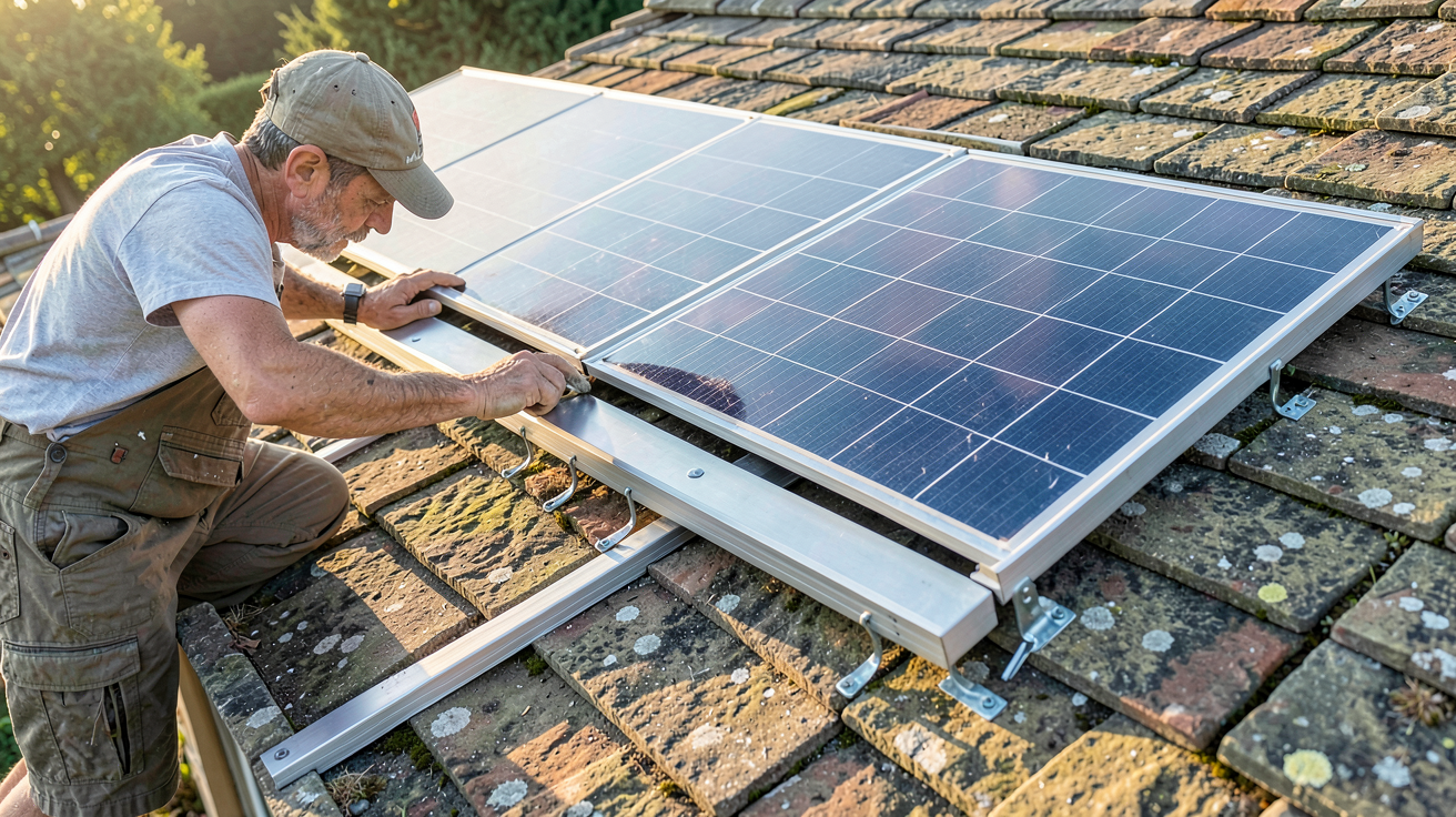 pose de panneaux solaires sur toiture ardoise méthode de fixation guide pas à pas