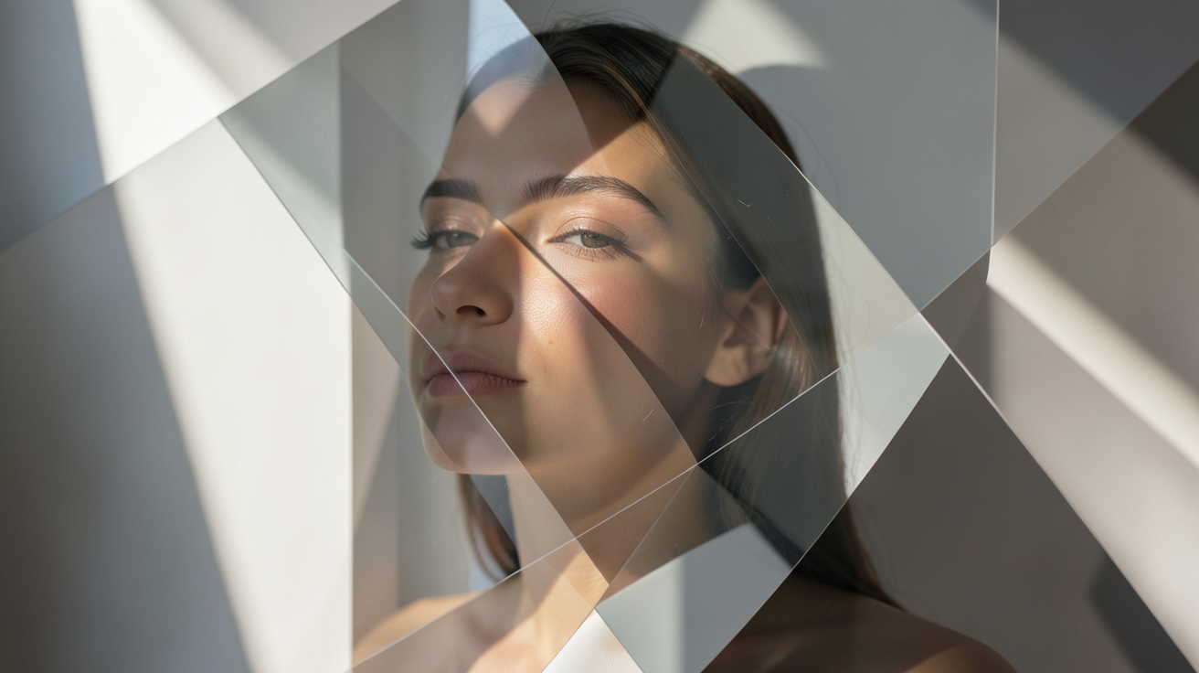 pose en surimposition de formes géométriques et de textures élégantes pour illustrer un concept de design