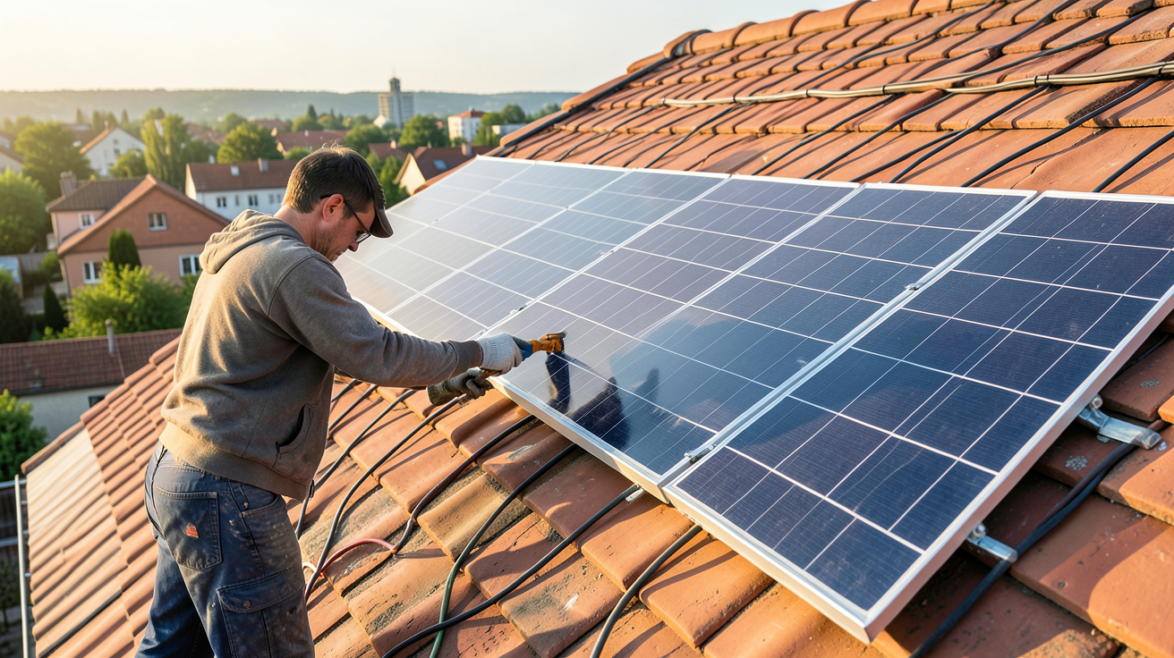 pose panneaux solaires sur toiture montrant les étapes clés pour une installation photovoltaïque réussie