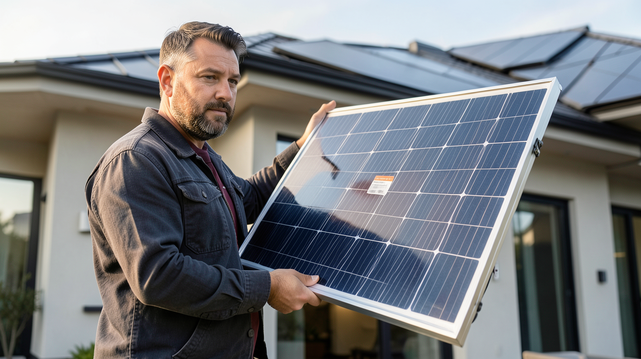 prix achat panneau photovoltaïque en 2026 avec installateur professionnel et toit résidentiel moderne