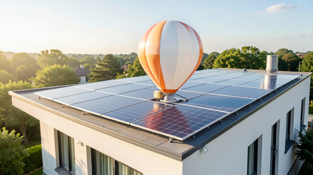 prix ballon solaire influencé par plusieurs facteurs comme l'installation sur une maison avec panneaux solaires thermiques