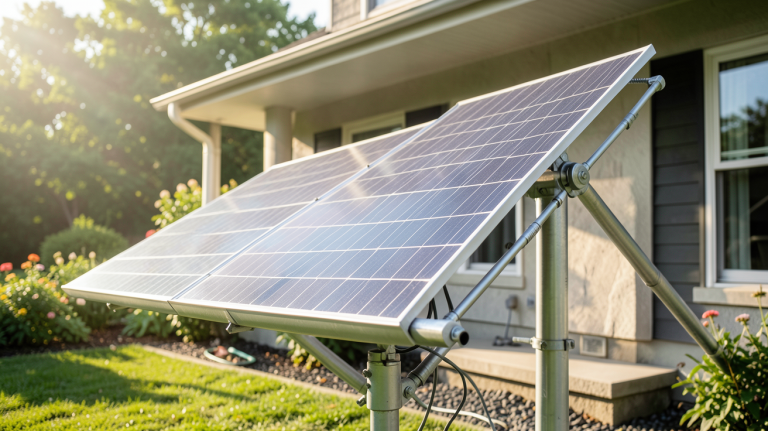 prix ballon solaire installé à l'extérieur d'une maison avec capteurs solaires