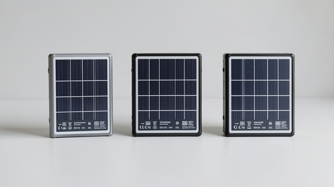 prix batterie solaire : top 5 des batteries solaires les plus rentables en 2024 alignées sur un plateau de présentation