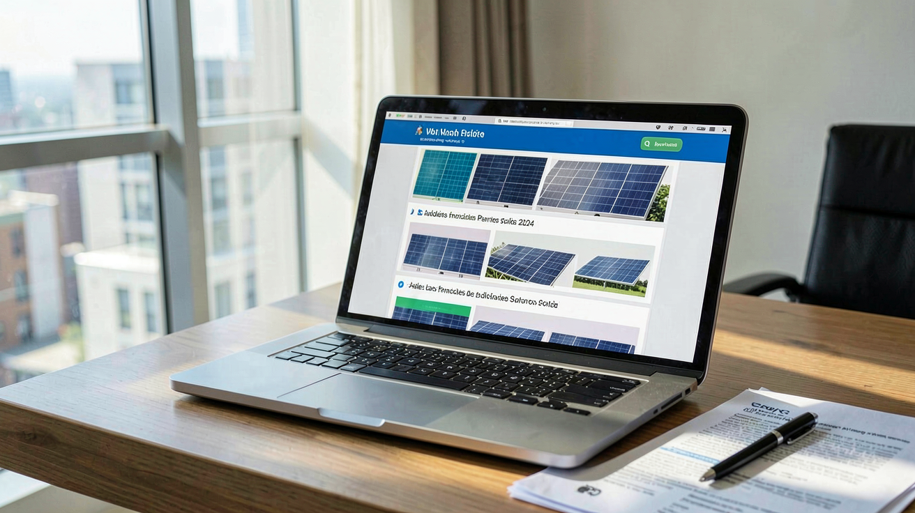 prix cellule photovoltaique tableau comparatif des aides financières pour panneaux solaires en 2024 sur un ordinateur portable
