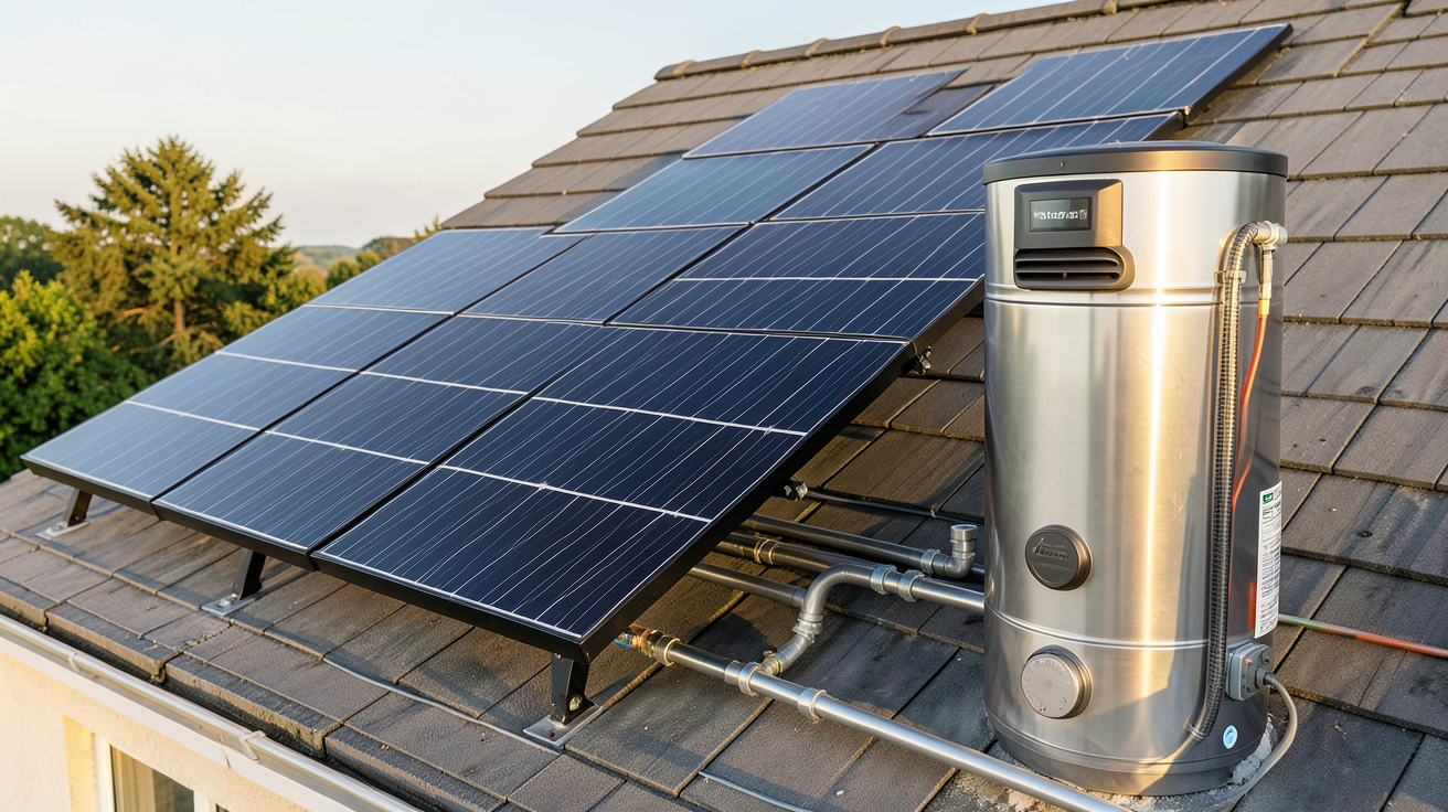 prix chauffe eau solaire 200l kit complet 2024 avec panneaux thermiques et ballon de stockage sur toit
