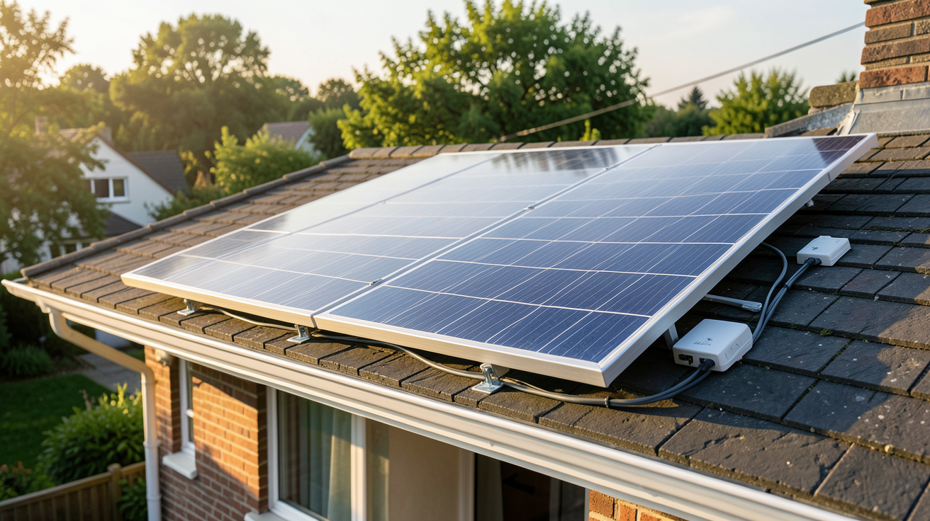 prix d un panneau solaire 1000w installation sur toit de maison individuelle