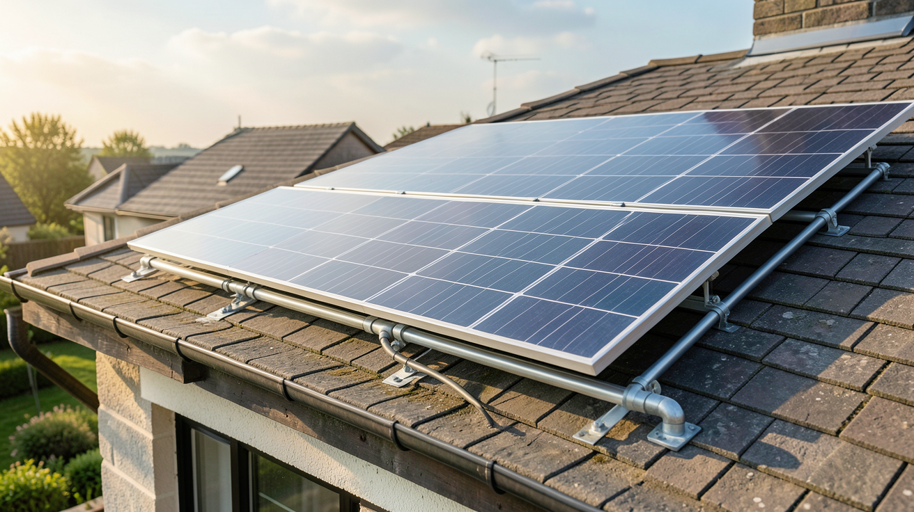 prix d un panneau solaire thermique installé sur le toit d'une maison individuelle
