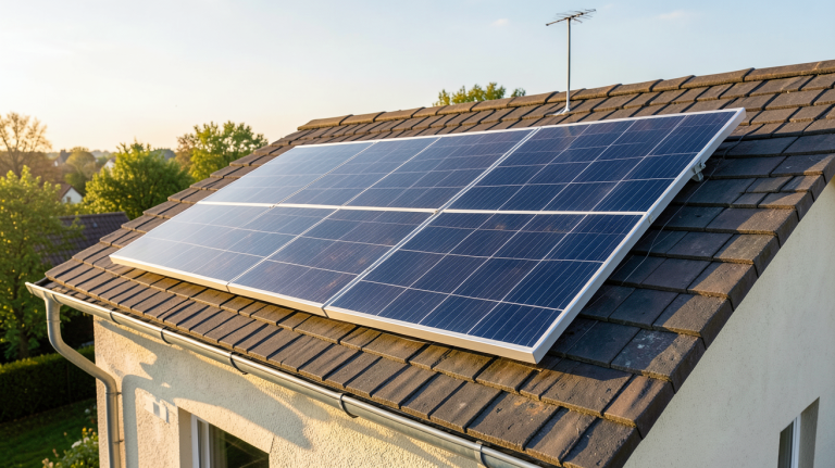 prix d un panneau solaire thermique installé sur le toit d'une maison individuelle