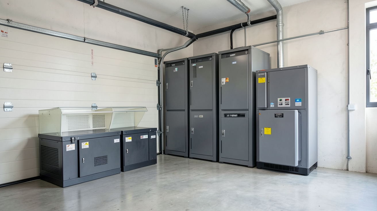 prix d une batterie pour panneau solaire représenté par un système de stockage d'énergie domestique moderne et technologique
