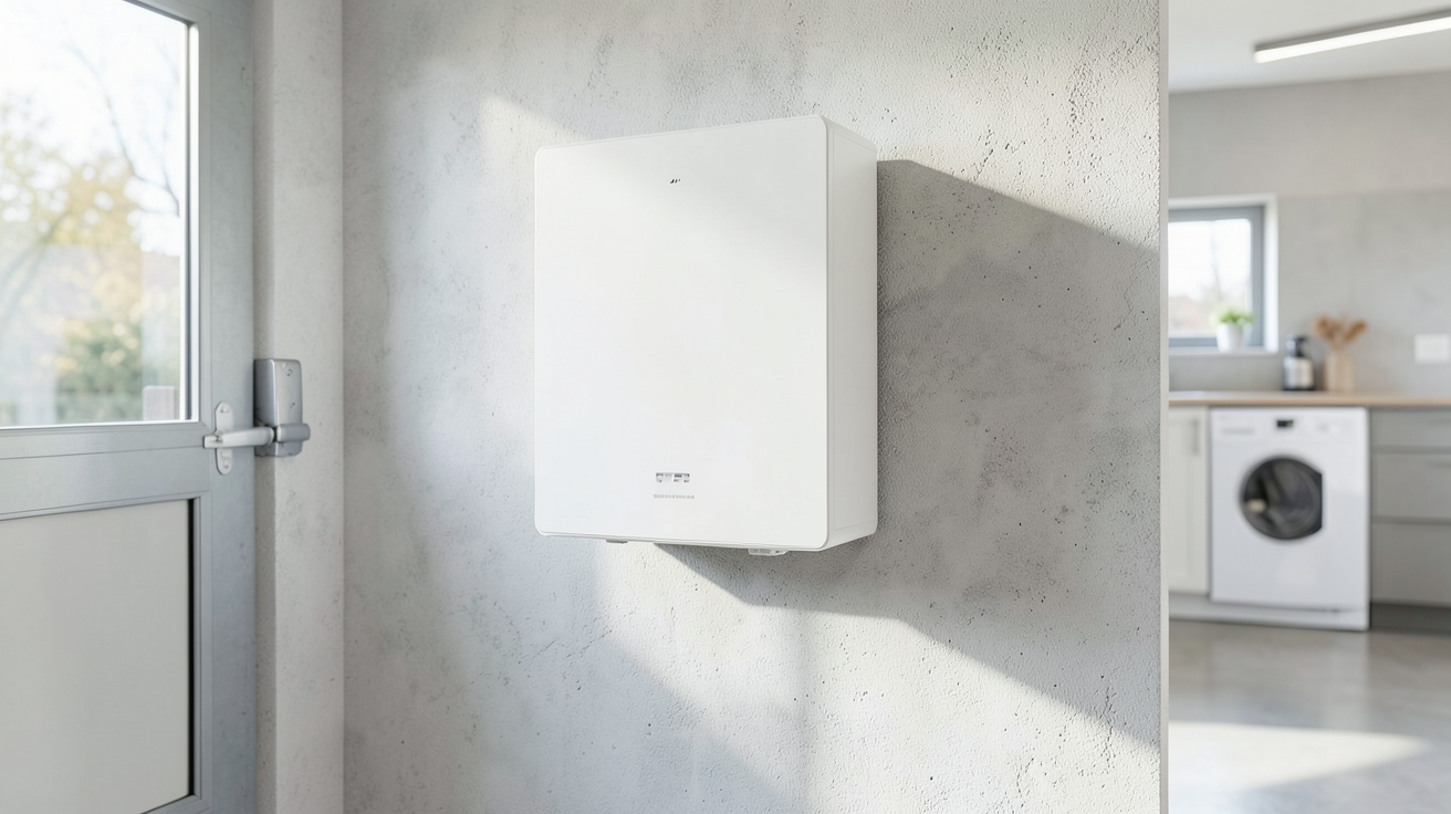 prix d une batterie solaire illustré par une unité de stockage d'énergie domestique moderne et propre