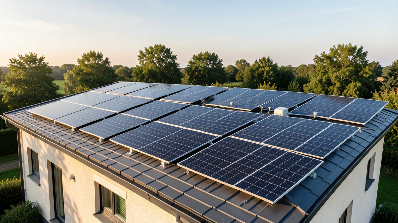 prix d'une plaque photovoltaïque : installation solaire complète de 3 kWc, 6 kWc et 9 kWc sur le toit d'une maison