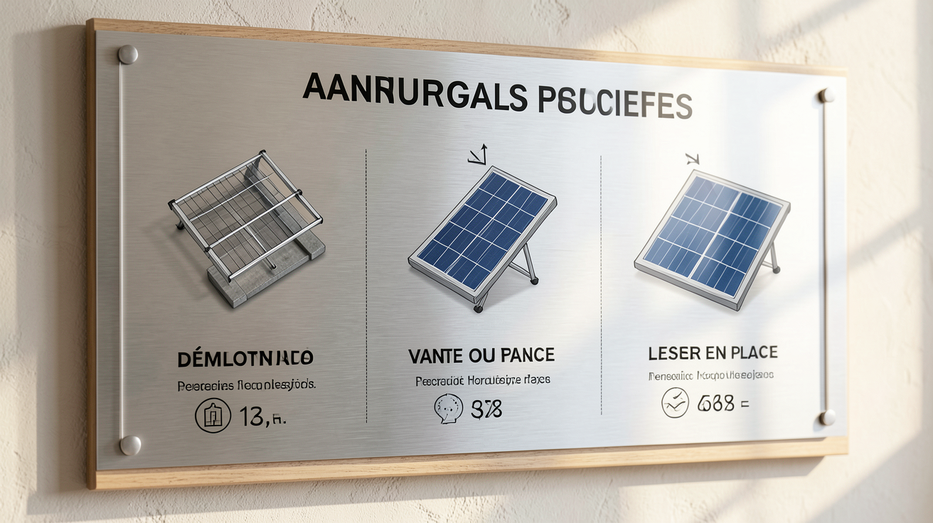 prix démontage panneau photovoltaïque tableau comparatif déménager vendre laisser en place