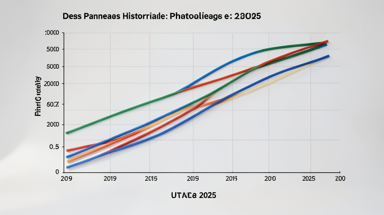 prix des panneaux photovoltaïques évolution historique 2019 à 2025 graphique courbes données