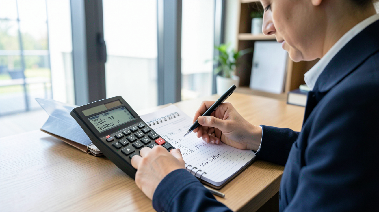 prix des panneaux solaires au m2 méthode de calcul estimation avec calculatrice et bloc-notes