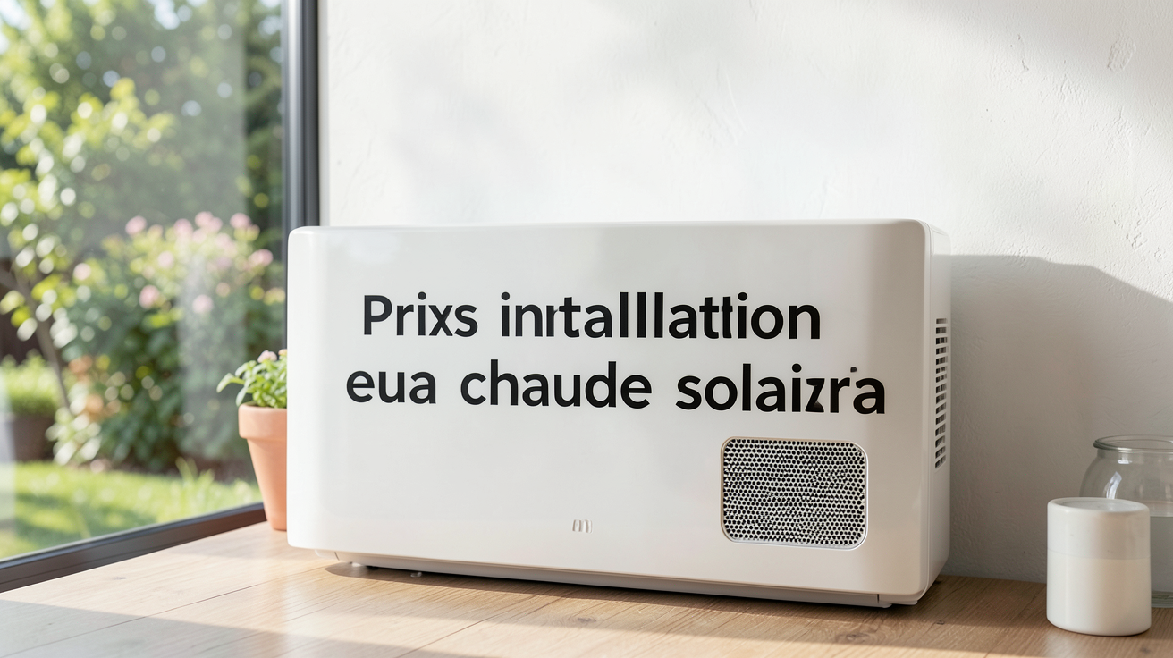 prix installation eau chaude solaire photographié en situation réelle, illustration de l'article