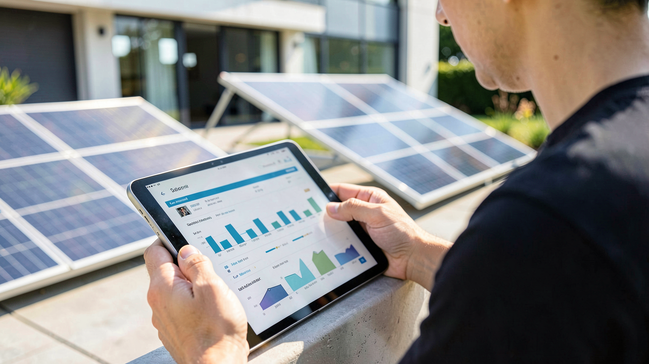 prix installation panneau solaire 6 kw calcul de rentabilité sur une tablette numérique