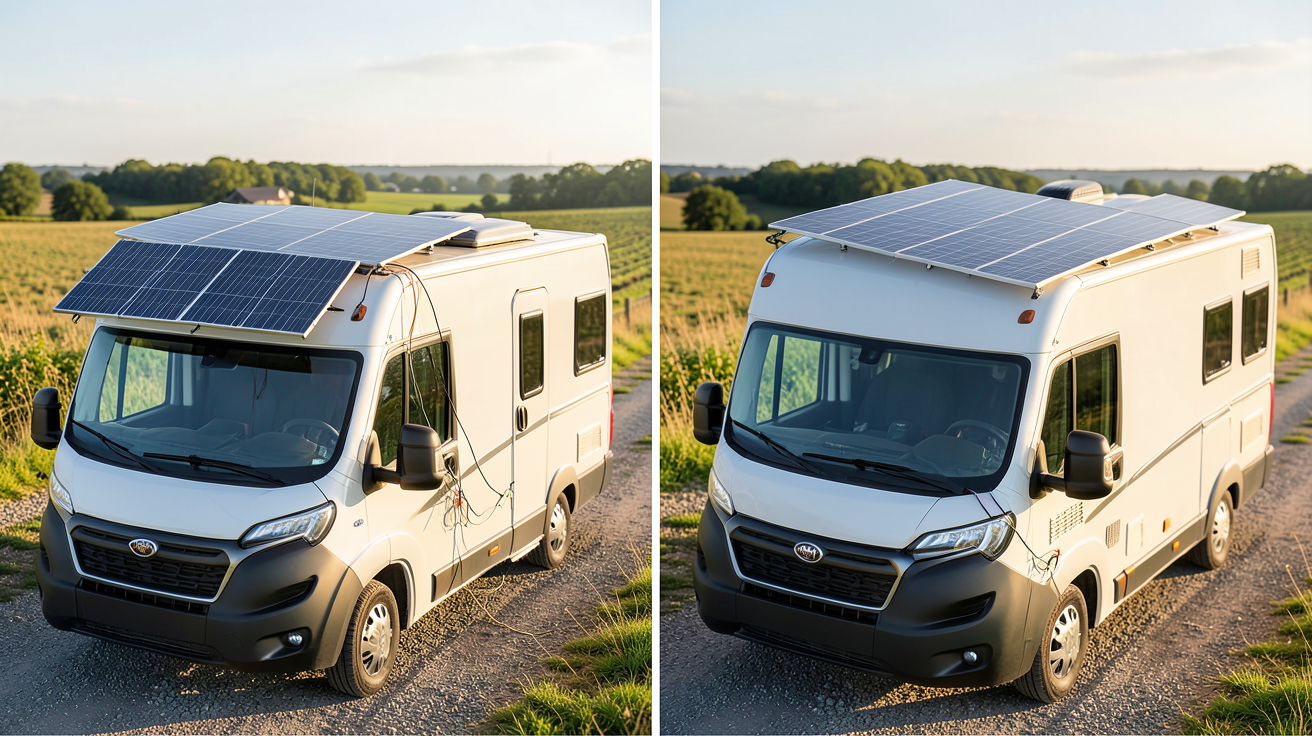 prix installation panneau solaire camping car : comparaison installation DIY vs professionnelle