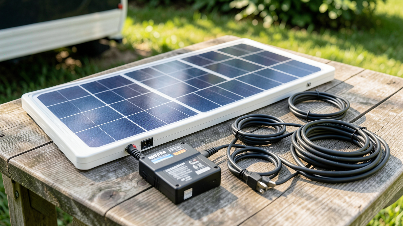 prix installation panneau solaire camping car kit complet avec panneau monocristallin régulateur batterie lithium et accessoires