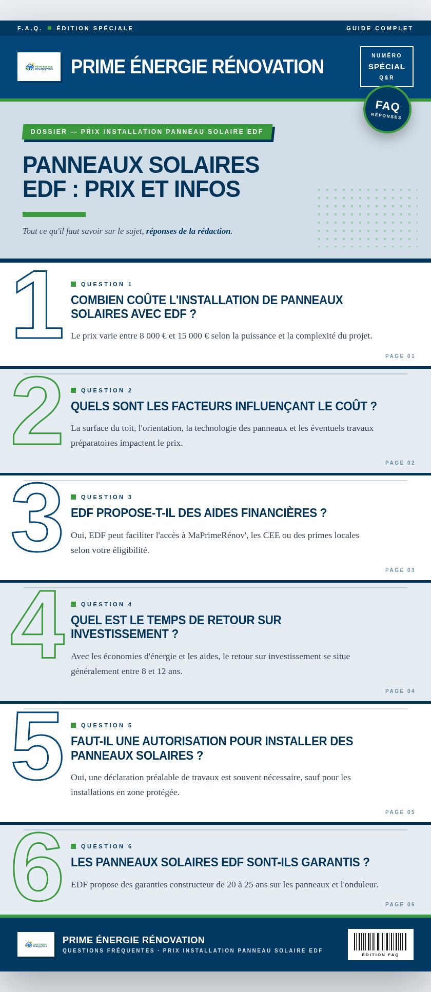 Infographie : Panneaux solaires EDF : prix et infos