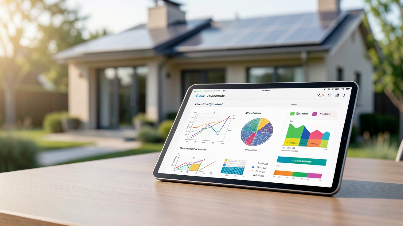 prix installation panneau solaire hybride illustré par une comparaison de schémas techniques sur une tablette