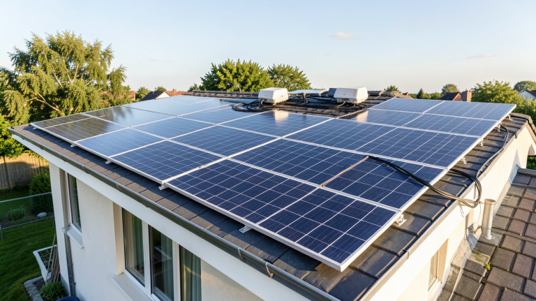 prix installation panneaux photovoltaiques autoconsommation sur le toit d'une maison individuelle