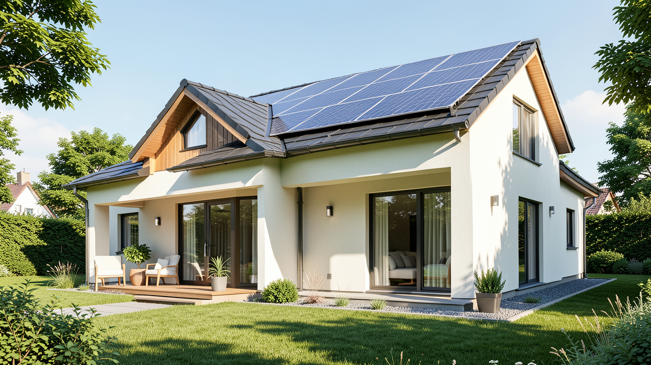 prix installation panneaux photovoltaiques autoconsommation sur le toit d'une maison de 120 m²