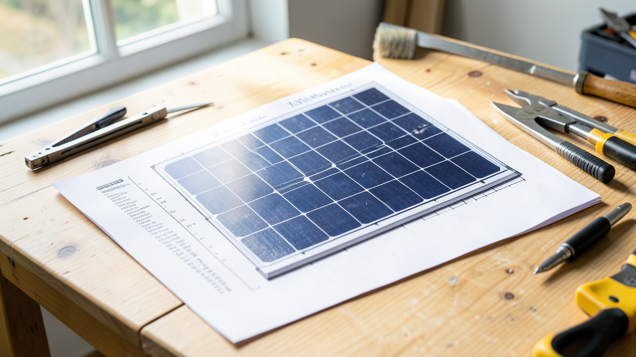 prix installation panneaux solaires thermiques avec devis détaillé et outils de chantier