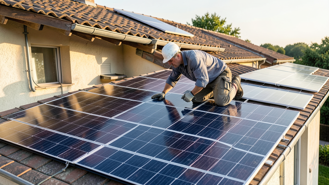 prix installation panneaux solaires thermiques illustrant la rentabilité de l'installation sur une maison