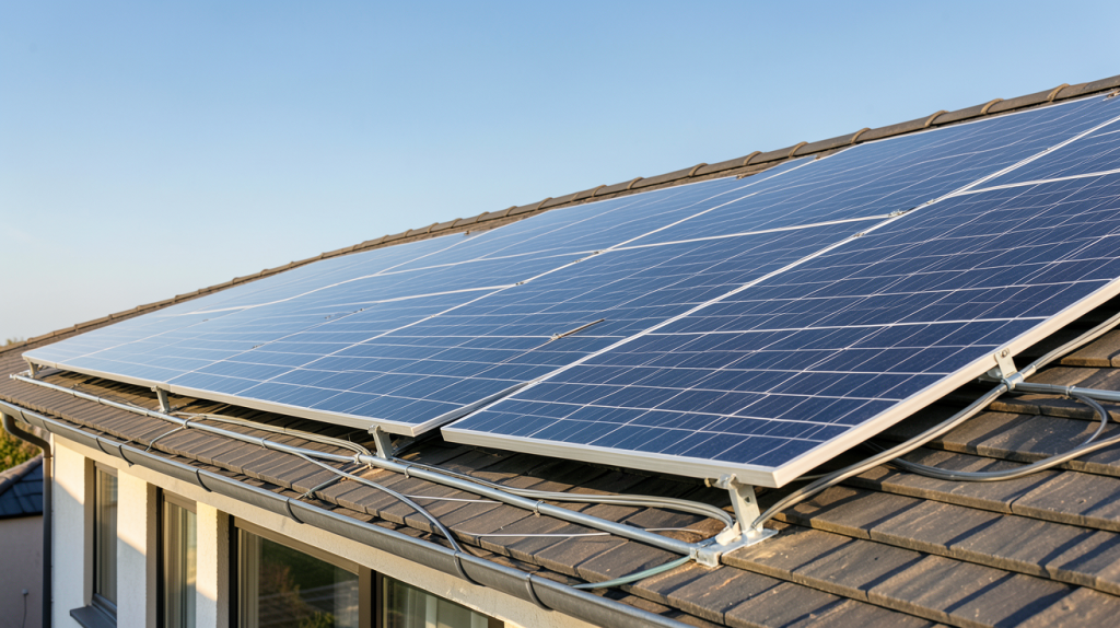 prix d'installation de panneaux solaires sur le toit d'une maison résidentielle