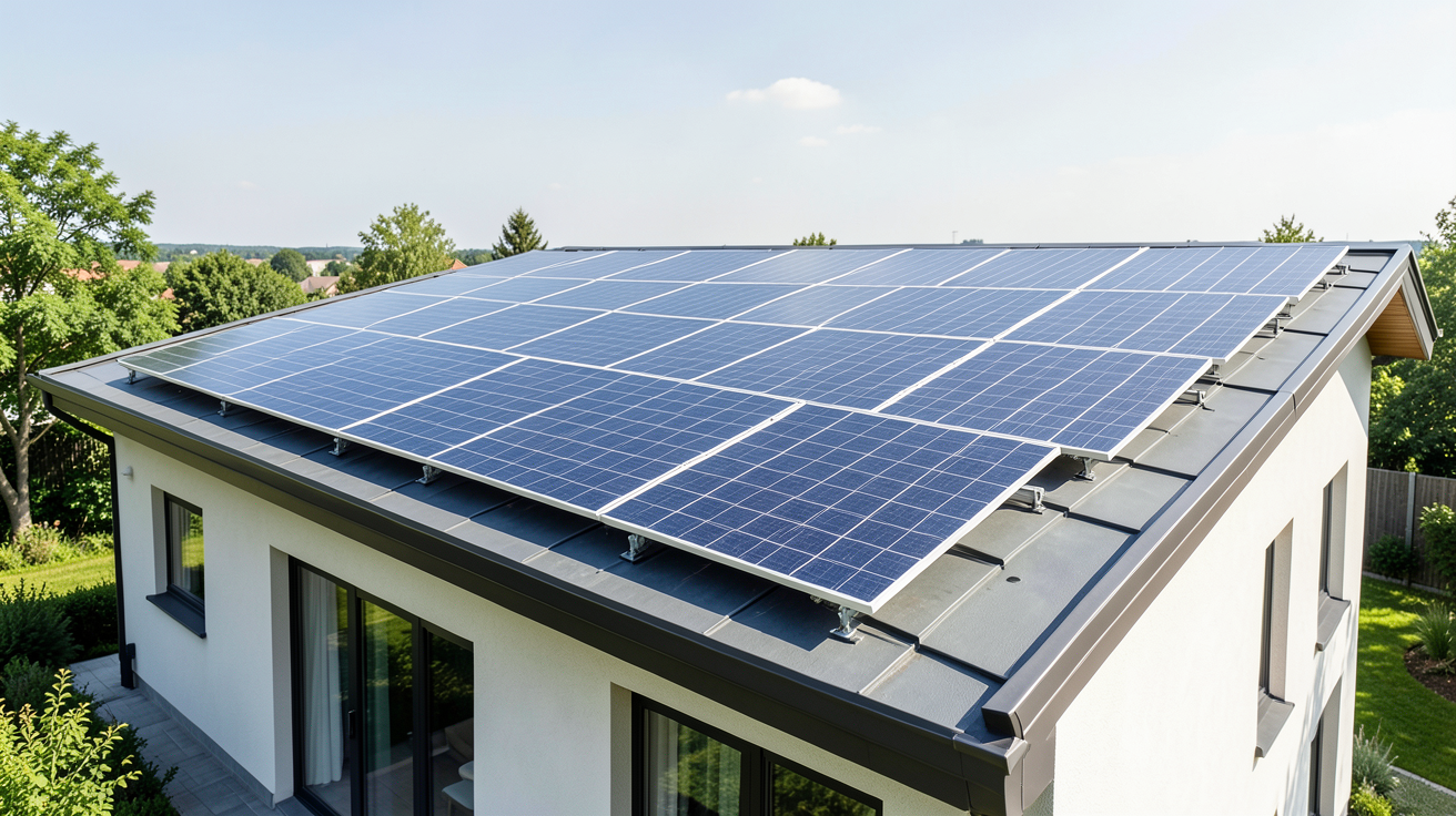 prix installation photovoltaique 3kwc panneaux solaires sur toit résidentiel