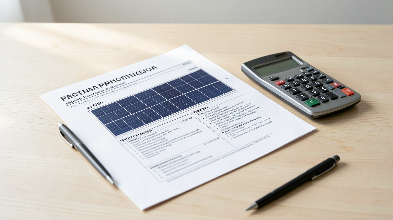 prix installation photovoltaïque 6 kWc exemple de devis détaillé