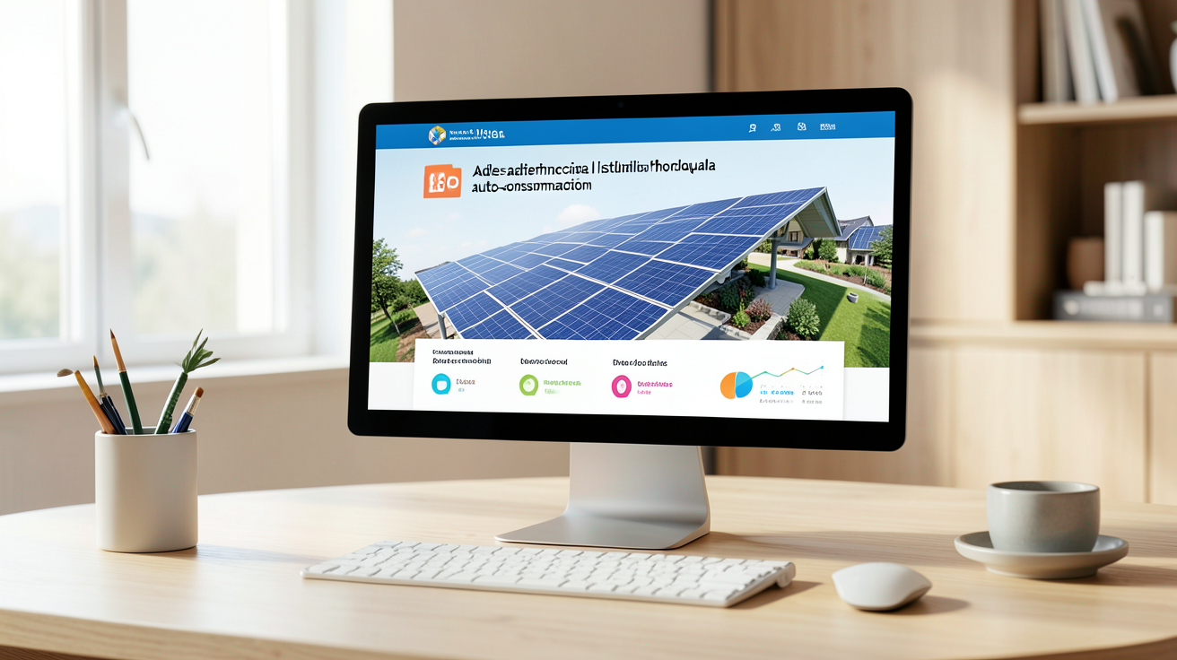 prix installation photovoltaïque autoconsommation avec simulation des aides financières sur écran d'ordinateur