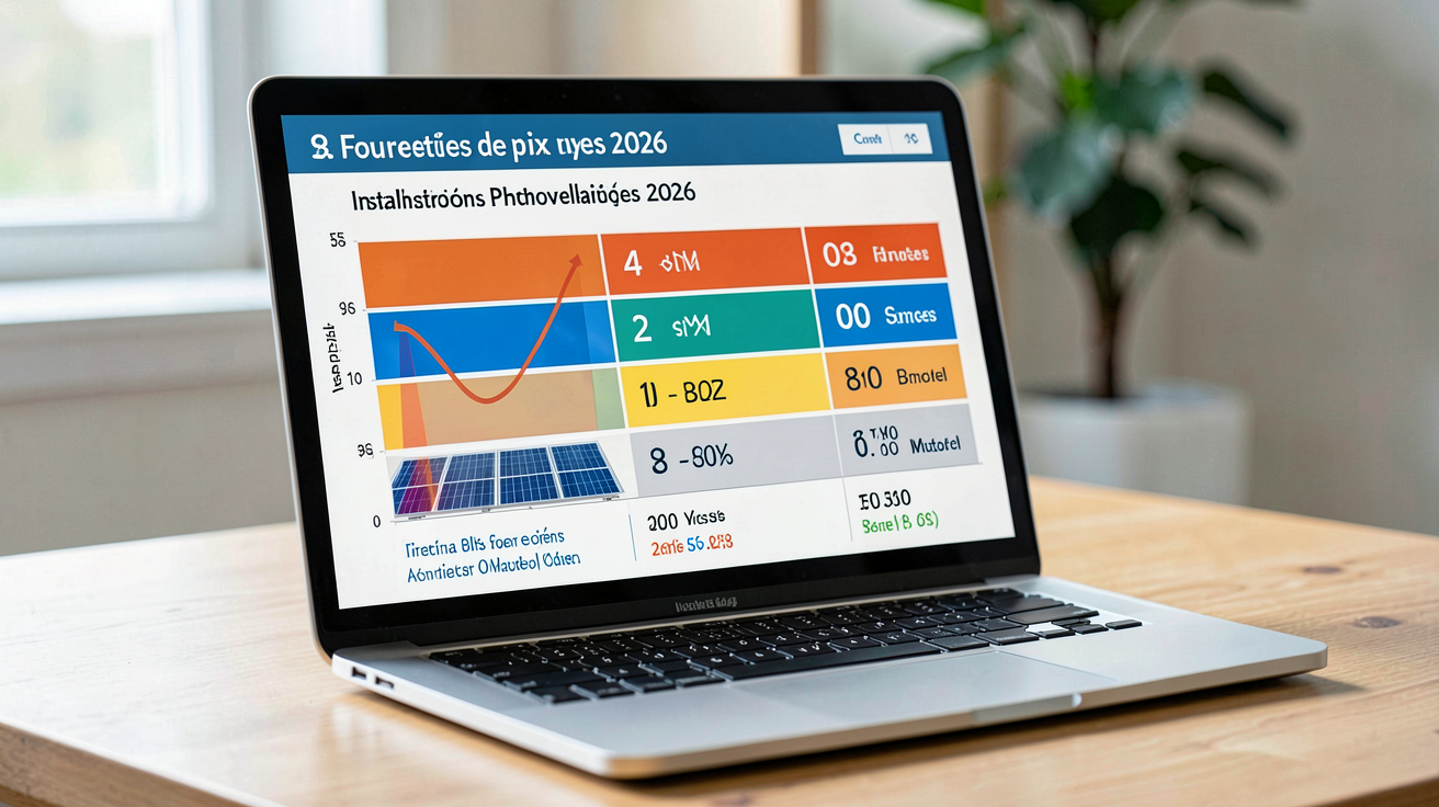 prix d'une installation photovoltaïque tableau comparatif des fourchettes de prix moyens en 2026 par puissance