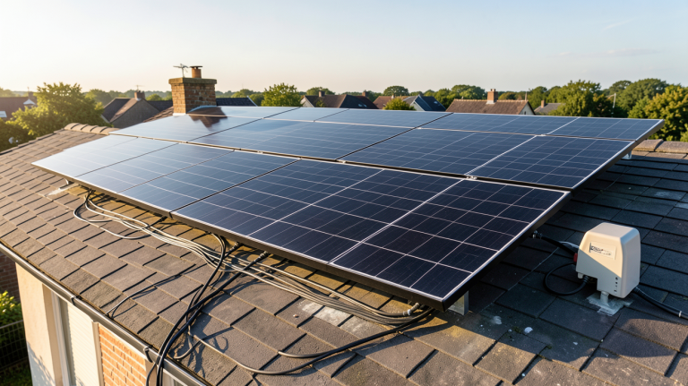 prix installation solaire autoconsommation panneaux photovoltaïques sur toit de maison individuelle