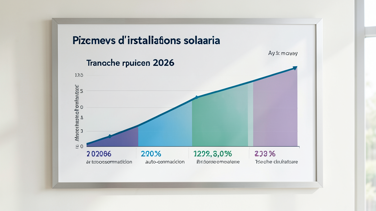 prix moyen des installations solaires en autoconsommation par tranche de puissance pour 2026