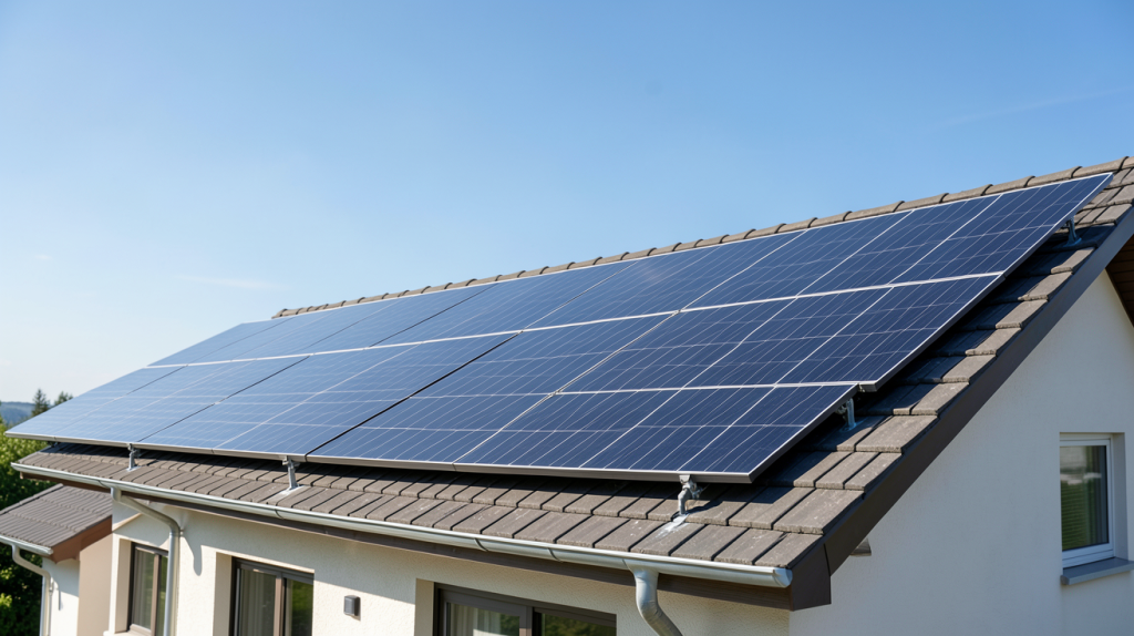 prix d'une installation solaire photovoltaïque sur le toit d'une maison individuelle