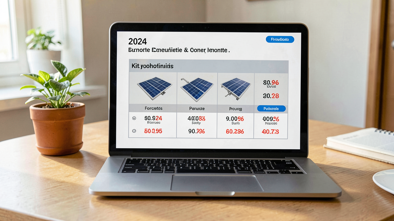prix d un kit photovoltaique tableau comparatif des fourchettes de prix par type et puissance en 2024